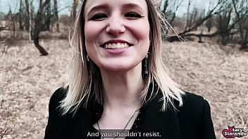 Presenter's pussy ends up with cum in it