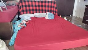 My wife gives me a sensual. My amateur wife jerks me off until I.