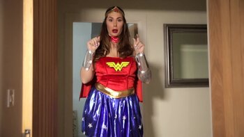 Paige Turnah's Busty Wonder Woman Wank