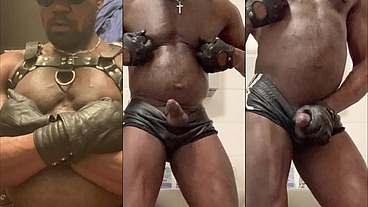 Black Bodybuilder Filthy Titplay & BBC Heavy Deload