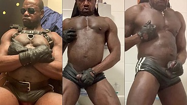 Black Bodybuilder Filthy Titplay & BBC Heavy Deload