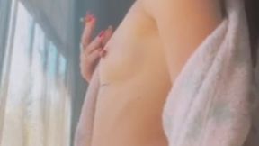 My first cigarette of the morning, even without breakfast... human ashtray