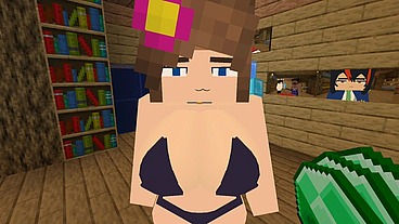 The Jenny Mod Fapcraft Minecraft - Its jenny and I'm exploring different animations of fucking her