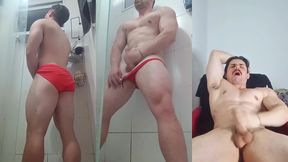 a testosterona me deixou com muito tesao nas bolas, gozei varias vezes me masturbando solo