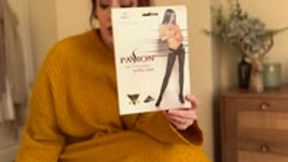 Lady Langford Reviews - The WORST Tights Yet - AWFUL! Introducing the Passion Cross Over Hip 40D Tights in Black