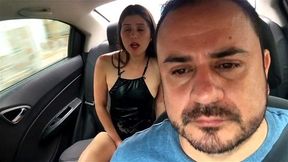 I have my Lush toy in pussy and the driver has control of makes me cum uber