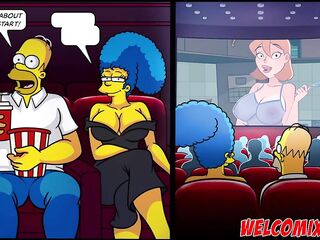 Screwing his wife at the cinema! Simptoons