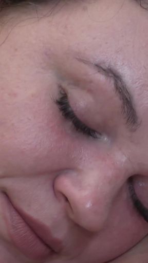 Fat Big Belly MILF First Anal with Black Masseur