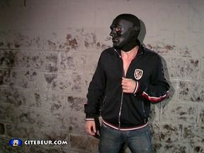 Masked Arab Stud Facefucks a Submissive Bottom