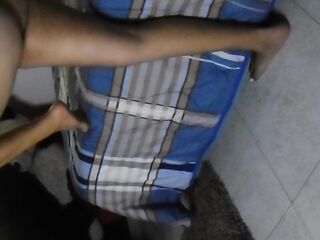 the chunky of my sister-in-law is filmed showing her vulva