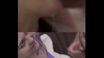 SH Blowjob, super close-up, cum in mouth