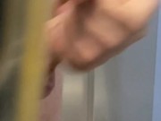 Penis in elevator man