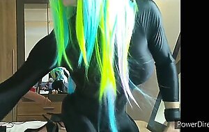 Crossdresser in black Catsuit 2