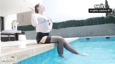 Hotel Manager Kate Kravets Ripped Tights Wet Pussy Fucked Gushing Cum