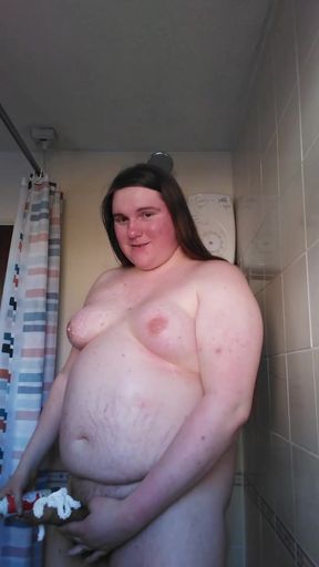 Epic moment from "Huge trans BBW eats cum with cream"