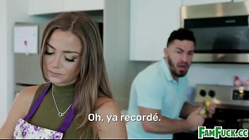 Spanish stepmom's wet pussy devoured