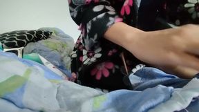 Amateur MILF Does Naked Yoga, Hairy Pussy, Big Ass, Big Tits