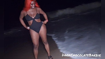 Beach vibes with DarkChocolateBarbie