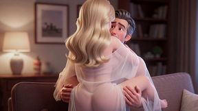 Cartoon Stepdad Fucks Blonde Girl On Couch