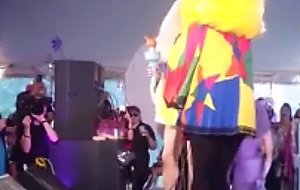 One crossdresser and two honey drags