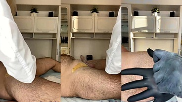 Comprehensive bikini hair removal for a very hairy penis