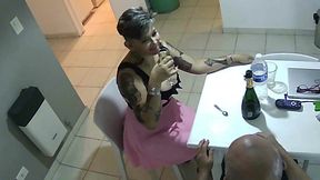 i don t know how many orgasms the bitch had, but after the deep throat, she would not stop screaming for me to continue fucking her ass until it filled with cum