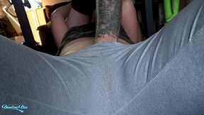 cheating wife 💫 gets sticky creampie from young personal trainer - hub comes home to clean-up