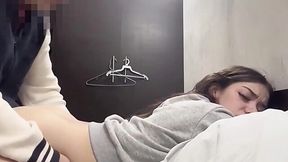 Skinny College Slut Bounces Ass on My Cock Until I Blow My Load