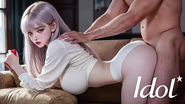 I love sitting in the living room while my Asian girlfriend sucks me off. [AI]