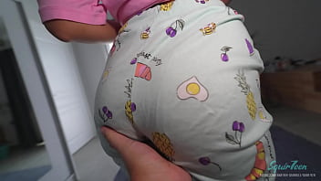 Stepmom's petite body takes a hard pounding while her husband's away