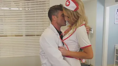 Ts Nurse Bareback Fucked By Doctor In Lingerie With Bigboobs