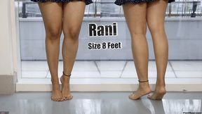 Rani showcases calf raises with her sexy Indian Feet