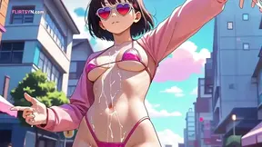 Nami Lay spread and get crawled between by AI generated hunk