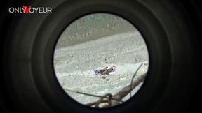 risky beach voyeur films busty cougar riding reverse cowgirl then glazed facial
