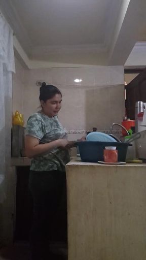 In the Kitchen with My Employee Fucking