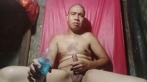 Inserting my Cock in plastic bottle