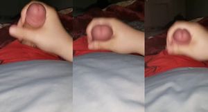 young guy masturbates then gets a huge cumshot all over