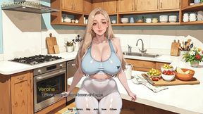 husband fucks wife and cums on her huge boobs & body - life in windvale (part 04) developed by vol_games - 3d porn game