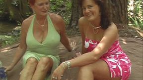 Fancy Gilf And Ruby Milf In The Woods Gang Bang Outdoors Orgy! (mp4)