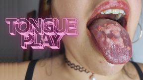 Tongue play: candy makes me drool (ASMR version)