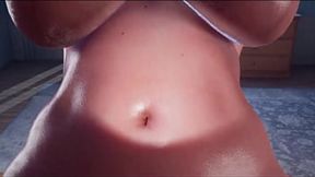 Two old woman with big breast and nipples love anal sex with young man