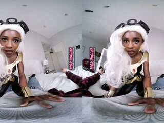 VR Conk Storm Cosplay - Black Playgirl Nicole Kitt X-Dudes Sex Parody VRPorn