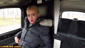 Cabdriver MILF in stockings fucked outdoor by military man porn (Cherry Kiss)