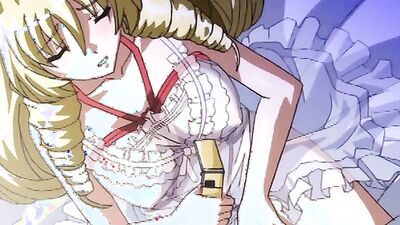 Big-titted Asian teen gets pounded hard in anime - "イグゥ～"