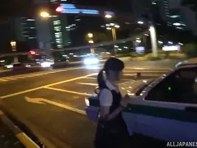 Seductive Japanese Stranger Gives Blowjob in Car for Hot Encounter