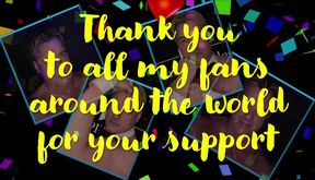 1 000 000 THANKS FOR YOUR SUPPORT (PROMOTIONAL NO SEX)