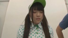 Cute Teen 18+ in Green Golf Outfit Takes a Wild Fuck Luck
