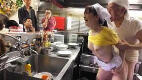 Mimi Asuka screwed in a restaurant in public