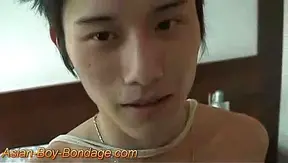 Bound Broken: Cute Asian Twink Takes Hardcore BDSM Blowjob — 18+