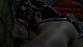 Chris Redfield gets Destroyed by Monster Dick in Gay SFM Blender